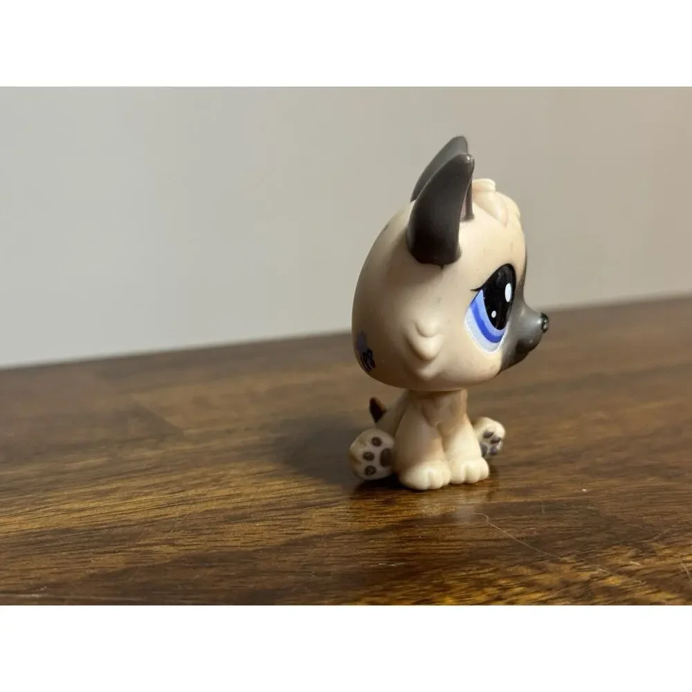 Littlest Pet Shop #1800 German Shepherd Dog Puppy Brown Purple Eyes